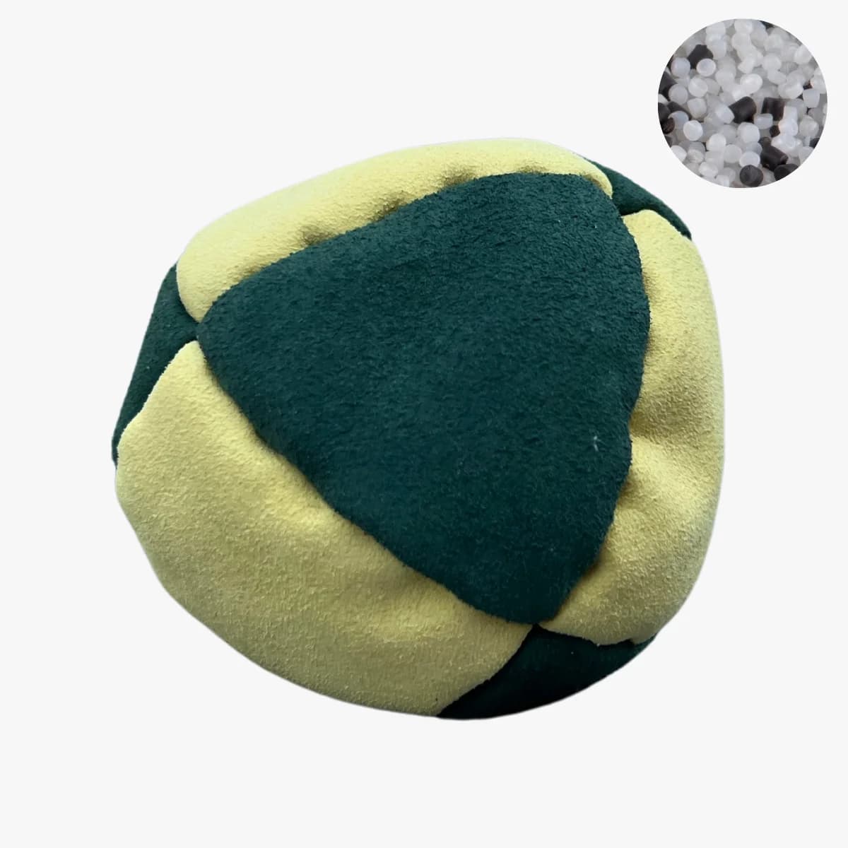 8 Panels Footbag mit Kunststoffgranulat - Crazy Sack Kickball & Jonglierball