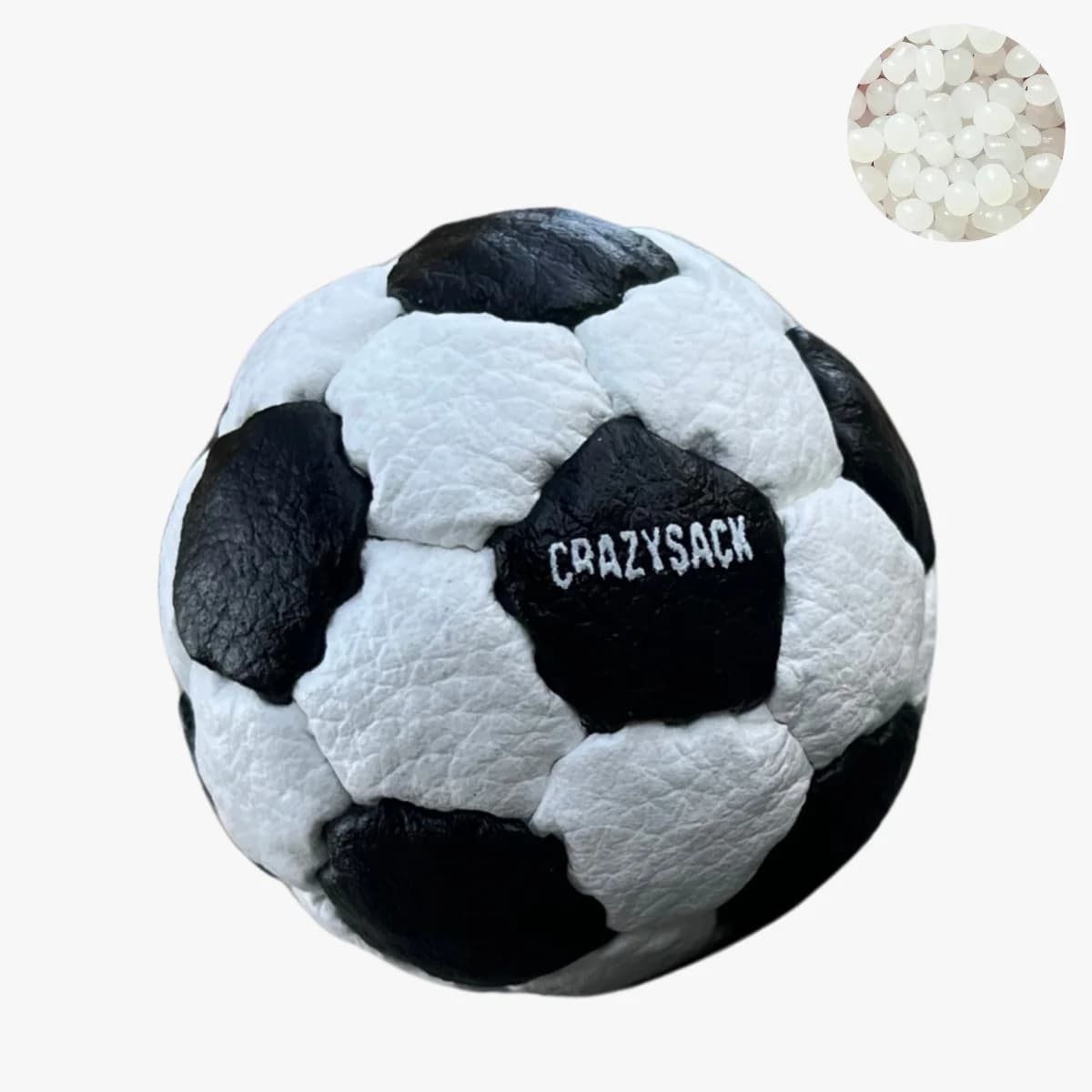 32-Panel Netbag (Footbag) – für Footbag Net, Training & Freestyle (Schwarz-Weiss)